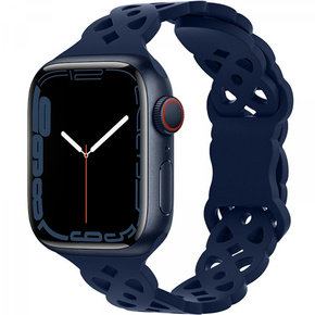 Силиконовый ремешок для Apple Watch 1/2/3/4/5/6/7/8/SE/ULTRA 42/44/45/49mm, Dark Blue