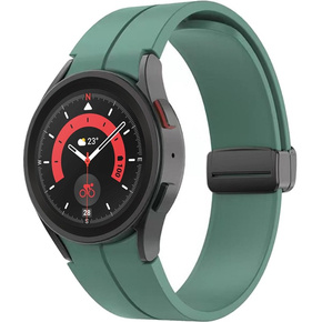 Силиконовый ремешок для Fitbit Inspire 3, Red Samsung Galaxy Watch 4 / 5 40/42/44/46/45MM PRO, Dark Green