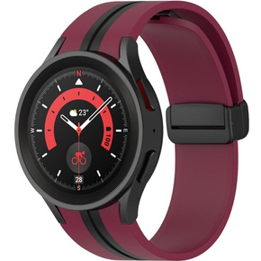 Силиконовый ремешок для Fitbit Inspire 3, Red Samsung Galaxy Watch 4 / 5 40/42/44/46/45MM PRO, Red / Black