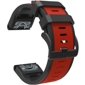 Силиконовый ремешок для Garmin Fenix 5X/6X/7X, Red / Black