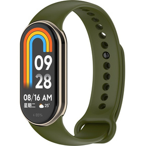 Силиконовый ремешок для Xiaomi Smart Band 8, Dark Green