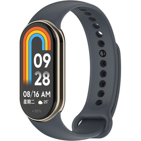 Силиконовый ремешок для Xiaomi Smart Band 8, Grey