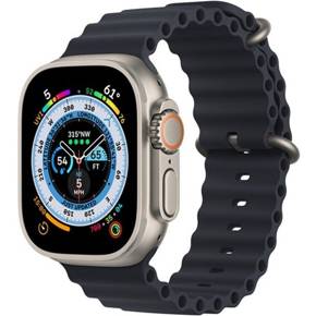 Силиконовый ремешок Apple Watch Ultra 49mm, Midnight Black