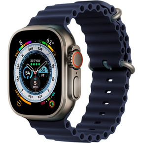 Силиконовый ремешок Apple Watch Ultra 49mm, Midnight Blue