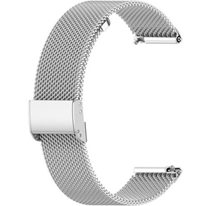 Универсальный миланский браслет 18 мм, серебряный