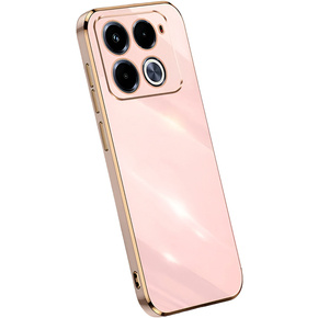 Чехол для Infinix Note 40 Pro, Glamour CamShield, розовый rose gold