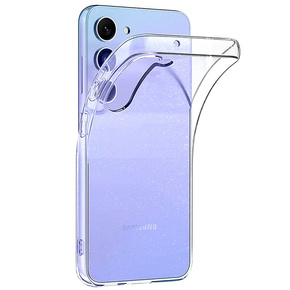 Чехол для Samsung Galaxy A15 5G, силиконовый блеск, прозрачный + стекло 9H