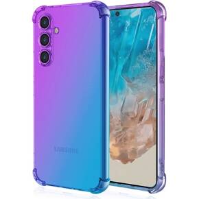 Чехол для Samsung Galaxy M35, Gradient Dropproof, Фиолетовый / синий