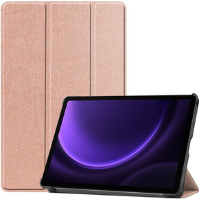 Чехол для Samsung Galaxy Tab S9 FE, Tri-fold, розовый rose gold