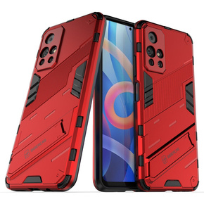 Чехол для Xiaomi Poco M4 Pro 5G / Note 11S 5G, Military kickstand, красный