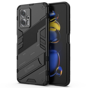 Чехол для Xiaomi Poco X4 GT 5G, Military kickstand, чёрный