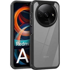 Чехол для Xiaomi Redmi A3, Fusion Hybrid, с защитой камеры, прозрачный / черный
