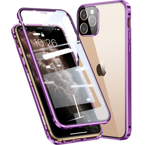 Чехол для iPhone 11 Pro, Magnetic Dual Glass, фиолетовый