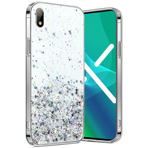 Чехол до Huawei Y5 2019, Glittery, прозрачный