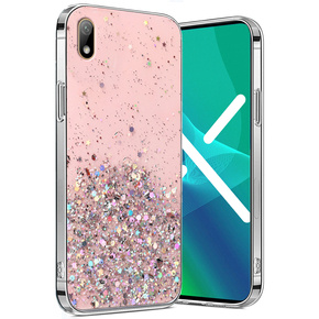 Чехол до Huawei Y5 2019, Glittery, розовый