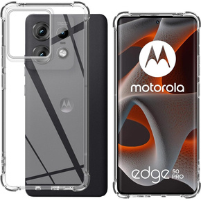 Чехол до Motorola Edge 50 Pro, Dropproof, прозрачный