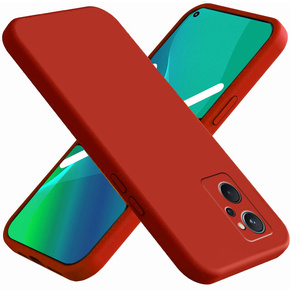 Чехол до Realme 9i / Oppo A96, Silicone Lite, красный