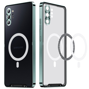 Чехол до Samsung Galaxy Note 10+ Plus, CamShield MagSafe, прозрачный / зеленый