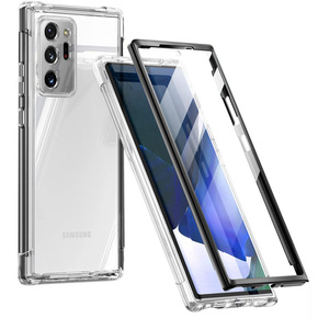 Чехол до Samsung Galaxy Note 20 Ultra, Suritch Full Body, прозрачный / черный