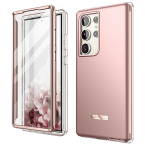 Чехол до Samsung Galaxy S23 Ultra, Suritch Full Body, розовый rose gold