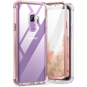 Чехол до Samsung Galaxy S9 Plus, Suritch Full Body, прозрачный / розовый