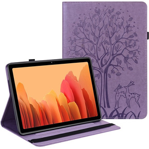 Чехол до Samsung Galaxy Tab S7, Tree and Deer, Purple