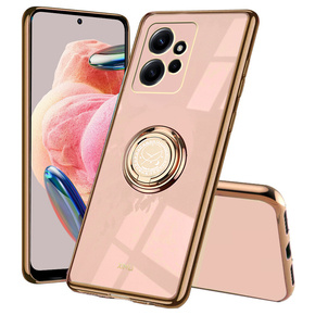Чехол до Xiaomi Redmi Note 12 4G, Electro Ring, розовый rose gold