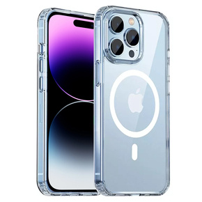 Чехол до iPhone 14 Pro, Dropproof MagSafe, прозрачный