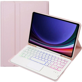Чехол + клавиатура Samsung Galaxy Tab A9+, with touchpad, розовый
