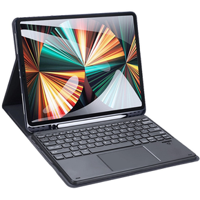 Чехол + клавиатура iPad Pro 12.9 2021/2020, Dux Ducis Magnetic Keyboard, чёрный