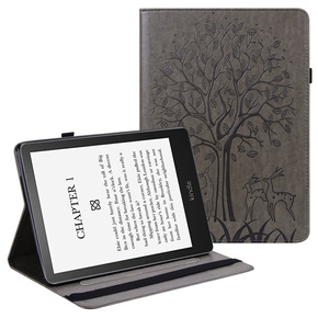 Чехол-накладка для Amazon Kindle Paperwhite 5 (2021), tree, серый