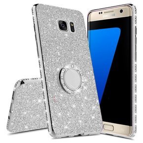 Чехол Bling до Samsung Galaxy S7 Edge, Silver