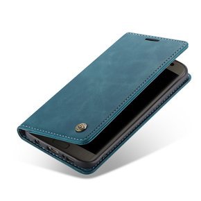 Чехол CASEME для Samsung Galaxy S7 Edge, Leather Wallet Case, синий