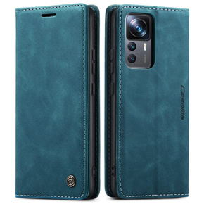 Чехол CASEME для Xiaomi 12T / 12T Pro, Leather Wallet Case, бирюзовый