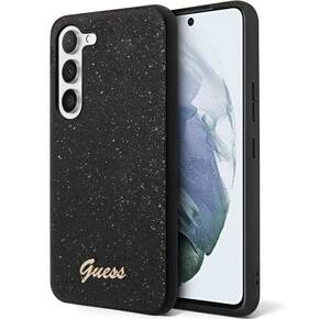 Чехол GUESS до Galaxy S24, Glitter Script Hardcase, чёрный