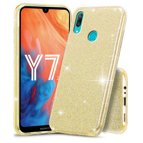 Чехол Glitter Case до Huawei Y7 2019, Gold