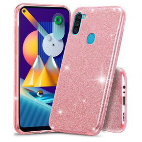 Чехол Glitter Case до Samsung Galaxy A11 / M11, Pink