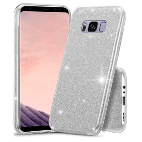 Чехол Glitter Case до Samsung Galaxy S8, Silver