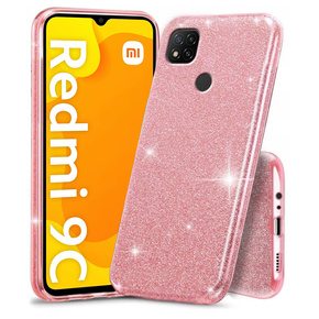 Чехол Glitter Case до Xiaomi Redmi 9C, Pink