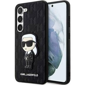 Чехол Karl Lagerfeld до Samsung Galaxy S23, Saffiano Monogram Ikonik, чёрный
