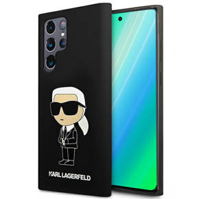 Чехол Karl Lagerfeld до Samsung Galaxy S23 Ultra, Silicone Ikonik, чёрный