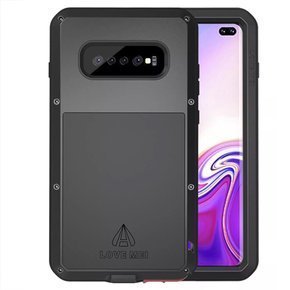 Чехол Love Mei до Samsung Galaxy S10 Plus, armored with glass, чёрный