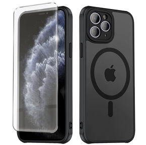 Чехол MagSafe для iPhone 12 / 12 Pro, Hybrid Matte Lens Pro, черный
