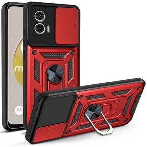 Чехол NOX Camera Slide Motorola Moto G73 5G, CamShield Slide, красный