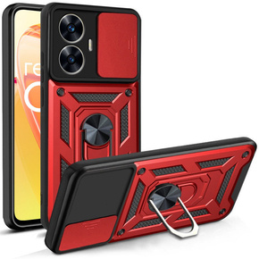 Чехол NOX Camera Slide Realme C55, CamShield Slide, красный
