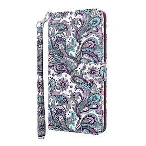 Чехол Wallet до Samsung Galaxy A52 / A52s, Swirl Flower