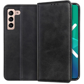 Чехол Wallet до Samsung Galaxy S22 5G, Soft Leather, Black