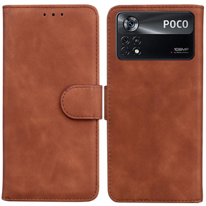 Чехол Wallet до Xiaomi Poco X4 Pro 5G, Brown