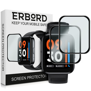 2x Гибридное стекло ERBORD для Realme Watch 3