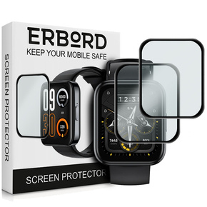 2x Гибридное стекло ERBORD для Realme Watch 3 Pro